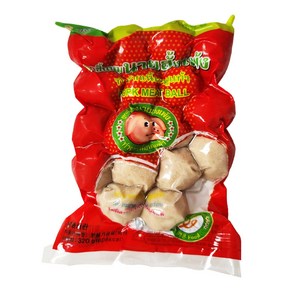 태국 냉동 돼지고기 미트볼 룩신무 320g 완자 동남아요리 PORK MEAT BALL, 1개