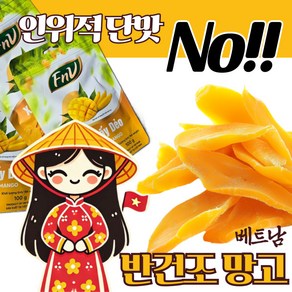 하루연구소 건망고 슬라이스 망고 반건조 과일, 3개, 100g