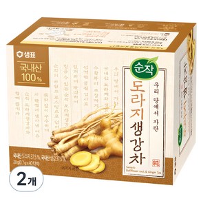 순작 도라지 생강차, 0.7g, 40개입, 2개