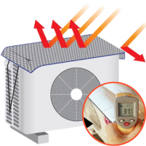 로한스 에어컨실외기 열차단 절전커버 햇빛가리개 실외기 덮개