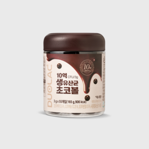 듀오락 생유산균 초코볼 55개입 키즈 어린이 웰빙 간식, 165g, 1개