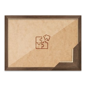 퍼즐액자 18.2x25.7 고급형 슬림 엣지월넛, 1개