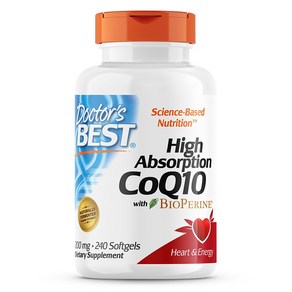 닥터스베스트 하이 앱솔션 CoQ10 200mg 바이오페린 소프트젤, 240정, 1개