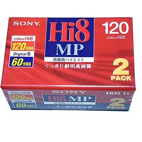 SONY 소니 2p6-120hmp3 8mm 테이프, 1개