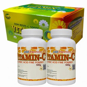 영국산 DSM 분말비타민C 300g 2통 플러스 3000mg 60포 1박스