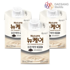 [대상웰라이프] [대상웰라이프] 뉴케어 구수한맛/검은께 아셉틱 2종 택1(200ml ), 200ml, 60개