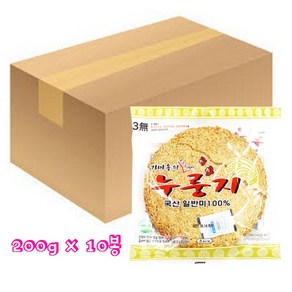 참좋은식품 국내산 가마솥의 누룽지, 200g, 10개