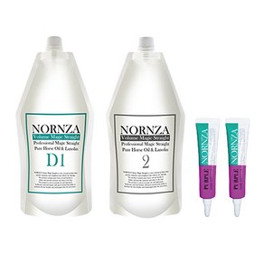 NORNZA 노른자 볼륨매직약 스트레이트 파마약 손상모 D400 1제400ml 2제400ml 1세트 헤어앰플 퍼플2개, D400 손상모 1세트 앰플 퍼플2개, 1개