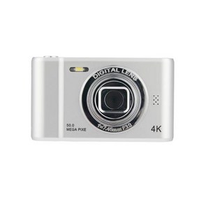 디지털카메라 미니 레트로 4K Digital Camea 50 Megapixels HD Photogaphy Tavel Selfie 24 inch Sceen EntyLevel, 3) Silve