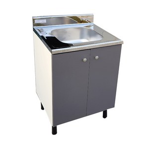 sy씽크대 개수대 폭60cm 사무실용 원룸등 다용도, 진그레이