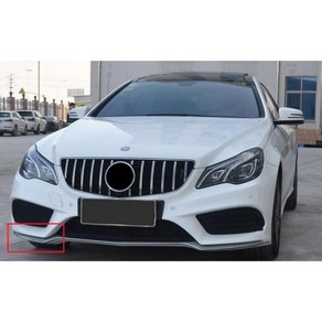 프론트 범퍼 립 스포일러 스플리터 트 스트립 메르세데스 벤츠 E 클래스 W207 2014-2017 2 도어 쿠페용, 03 Right silvey, 1개