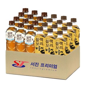 (서진프리미엄) 하이트진로 블랙보리 2종혼합 520ml 각12개씩 총24개 (라이트+누룽지)