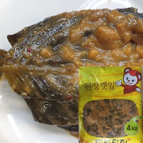 건영푸드 된장깻잎 4kg 업소용 대용량 반찬단지, 1개