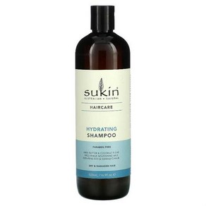 Sukin 모발 관리 하이드레이팅 컨디셔너 건조하고 손상된 모발 500ml, 1개