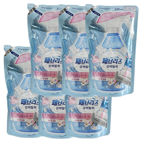 페브리즈 섬유탈취제 은은한 꽃향 리필, 320ml, 6개