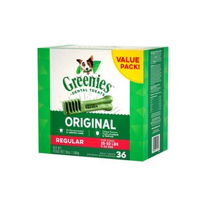 그리니즈 독 강아지 덴탈껌, 레귤러 36P, 1.02kg, 1개