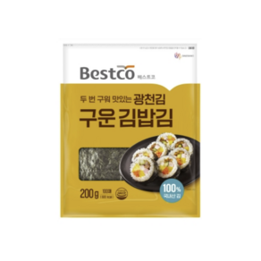 베스트코 광천김 구운김밥김 200g (100매), 4개