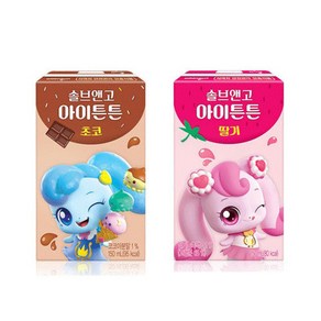 웅진 캐치티니핑 솔브앤고 아이튼튼 고칼슘 단백질 음료 150ml 초코맛 딸기맛, 1개