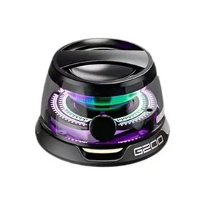 마그네틱 휴대용 블루투스 스피커 Hd Sound Hecate G200 미니 5.3 RGB 조명 휴대폰 스탠드 트루 와이어리스, Black