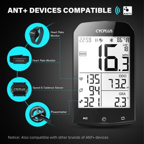 이런샀네 GPS 자전거 컴퓨터 무선 CYCPLUS M1 속도계 주행 거리계 블루투스 5.0