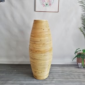 빅사이즈 대형 라탄 화병 인테리어 화병, 50CM 높이