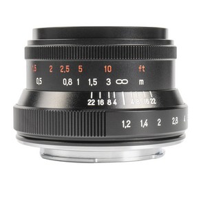 카메라 렌즈 7 atisans 35mm F1.2 II APSC 4/3 용 대형 조리개 프라임 E Fuji X EFM Z 마운트 호환, White, 04 Mico 4 3 mount, 1개