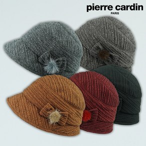 [햇츠온]C2-3308 pierre cardin 브랜드 여성 벙거지 버킷햇 모자 보닛 가을 겨울 방한 중년 AA