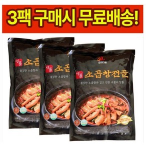 요리다움 명품 소곱창전골 600g 냉동식품 간편식품 밀키트 100% 국내산 고춧가루사용, 3개