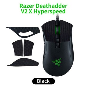 마우스그립테이프 Raze DeathAdde V2 PRO 미니 무선 마우스 그립 테이프 스케이트 수제 스티커 미끄럼방지 논슬립 패치 땀 흡입, v2-black