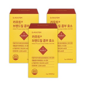 카무트 브랜드밀 효소 호라산밀 콤부 효소, 60g, 3개