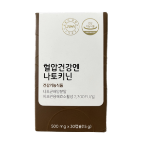 피토틱스 혈압건강엔 나토키닌 500mg x 30캡슐 1개월분