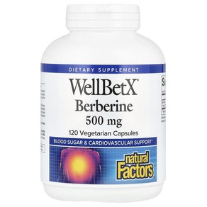 Natual Factos WellBetX 베르베린 500mg 베지 캡슐 120정, Natual Factos WellBetX 베..., 1개