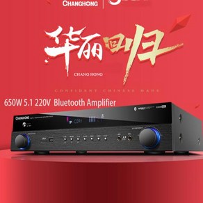 650W 블루투스 앰프 5.1 채널 220V CF5 고출력 앰프 전문 HIFI 가라오케 발열 디지털 홈 오디오 앰프