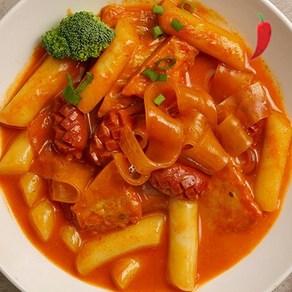 밀떡 떡볶이 밀키트 밀떡볶이 로제순한맛 1020g, 밀떡 510g x 2팩 로제순한맛