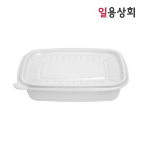 [ILYONG] 사각 죽용기 JH 1913 소 650ml 50세트 반투명, 50개, 1세트