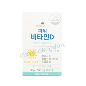 코리아나 웰빙 라이프 파워 비타민D500mgX60정(30g), 1개, 60정