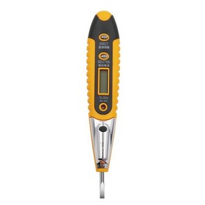 전압테스터기 볼트 디지털 테스트 펜 AC DC 12-250V 테스터 전기 드라이버 LCD 디스플레이 비접촉 유도 전압 검출기 펜슬, [02] Oange, 1개