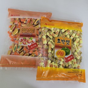 아름다운정성 호박엿 + 땅콩카라멜, 70g, 1개