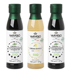 [ 3종 맛선택 가능 ] 발베로 발사믹글레이즈 소스 크림 150ml, 1세트, 바질+바질+레몬