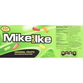 Mike and Ike 오리지널 과일 24개들이 1박스 0.78온스 개별 팩, 528g, 24개