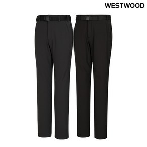 웨스트우드 WESTWOOD 플리스 원단을 본딩하여 착용감이 우수한 남성 에센셜 본딩 원턱 팬츠 WN4MTPL527_pt