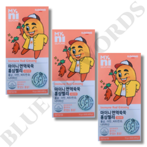 일동 마이니 면역쑥쑥 홍삼젤리 오렌지맛 15g x 30포 x 3박스 45일분, 450g, 3개