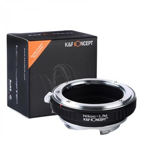 KnF NIK-LM 렌즈변환 어댑터 니콘 AI 렌즈 > 라이카 M 바디 - 뒤캡옵션 _무반사코팅 Nikon Ai Lens to Leica M adapter (cap option)