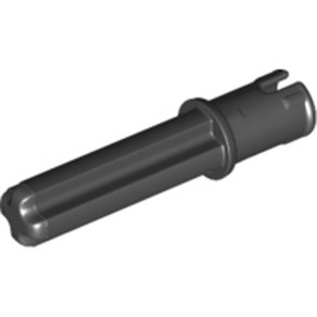 레고 부품 테크닉 축 Black Technic Axle Pin 3L with Fiction Ridges Lengthwise and 2L Axle 6089119 18651, 1개