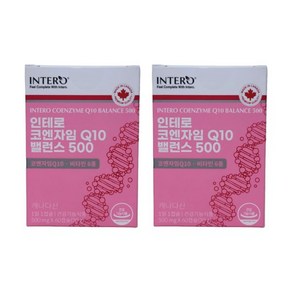 인테로 코큐텐 코엔자임 큐텐 캐나다 Q10 60캡슐 2박스 4개월분 553874, 인테로 코큐텐 코엔자임 큐텐 캐나다 Q10 60캡슐 2, 2개, 60정