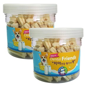 댕댕스타 덴탈프랜즈 강아지 간식, 밀크&치즈, 300g, 2개