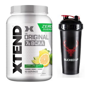 싸이베이션 엑스텐드 오리지널 BCAA 레몬라임 90서빙 + Bucked up 쉐이커 700ml 증정, 1개, 1.17kg