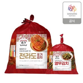 종가 종가집 전라도식 포기김치 5.2kg + 열무김치 900g, 1개