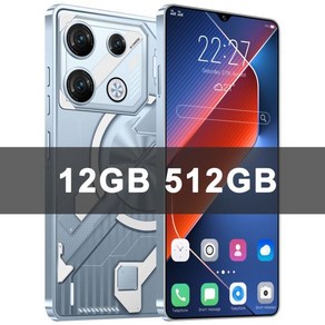 정품 포바 8 프로 스마트폰 5G 7.3 인치 HD 22G + 2TB 휴대폰 듀얼 SIM 휴대폰 50 + 108MP 7000mAh 안드로, 512GB, 01 Silve 12GB 512GB