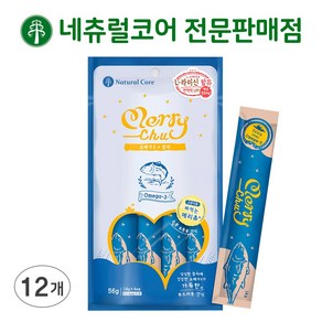 네츄럴코어 고양이 메리츄 48p (4p x 12개), 56g, 오메가3참치 4p(56g), 12개